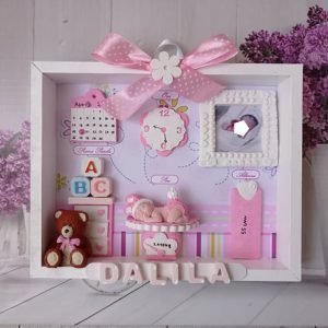 Quadretto nascita 20x25