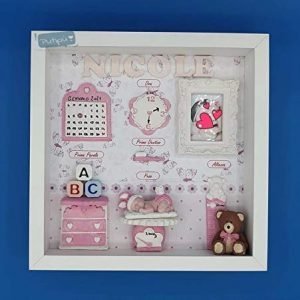 Quadretto nascita 25x25