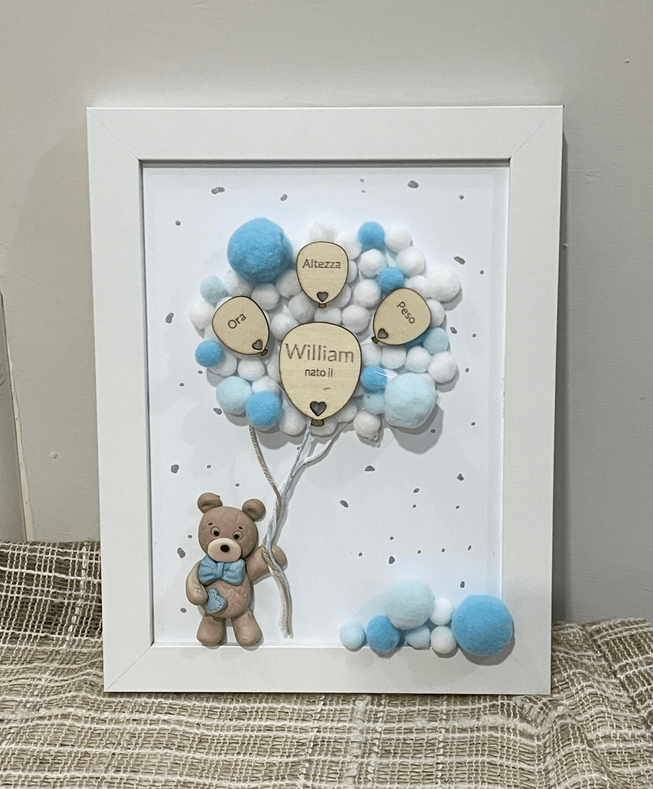 Quadretto nascita Palloncini - immagine 2
