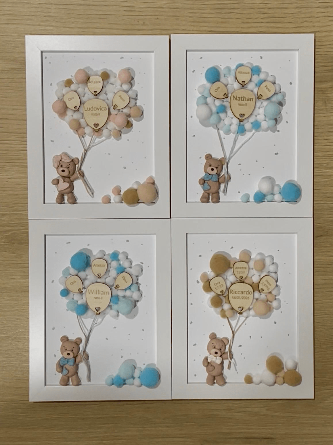 Quadretto nascita Palloncini - immagine 3
